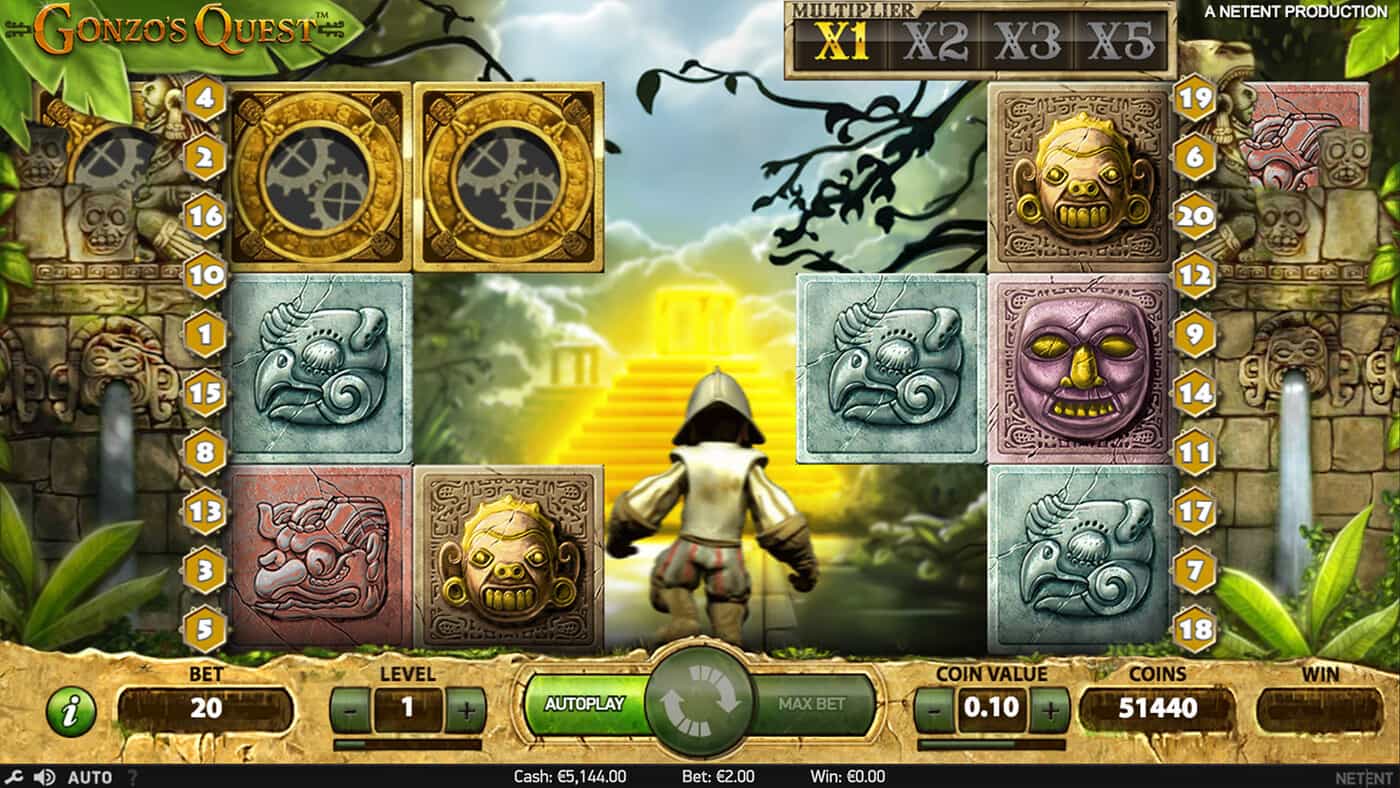 Gonzo's Quest Free Falls bonusspel