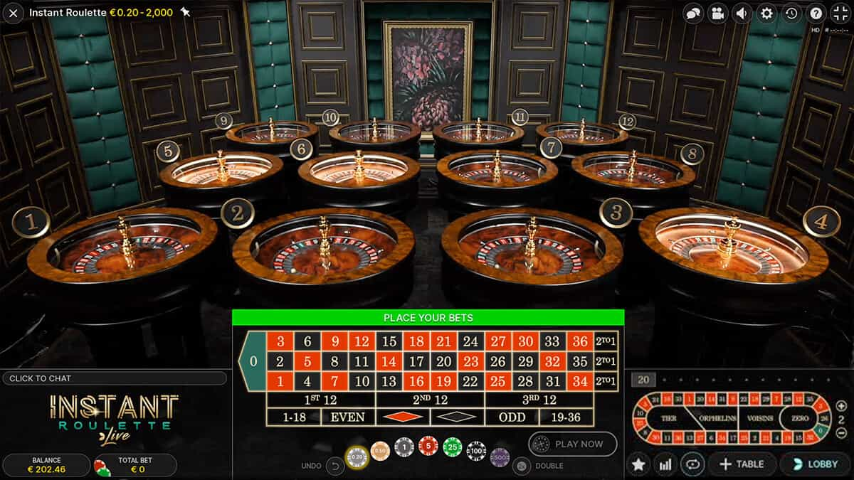 Instant roulette